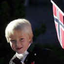 Marius marched with Jansløkka School in the Children's Parade (Foto: Jarl Fr. Erichsen / Scanpix)